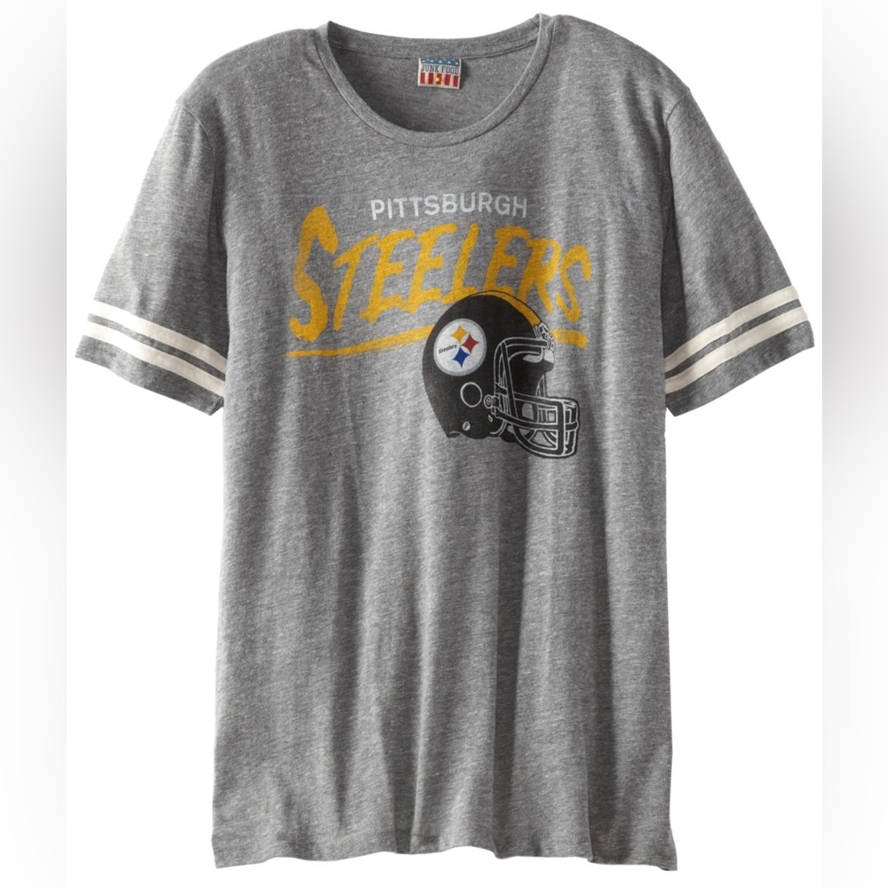 Junk Food Pittsburgh Steelers Gray‎ T-Shirt Size XXL